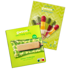 g'woon knetterijsjes, peren- of mangofruitijsjes
